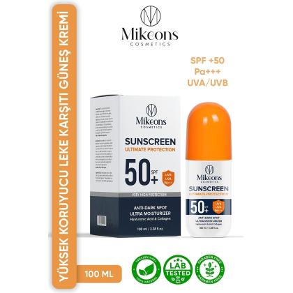 mikeonscosmetics Güneş Koruyucu Yoğun Leke Karşıtı Krem 100 Ml Spf 50 - Güneş Kremi - Leke Kremi - MKEgnsk20349